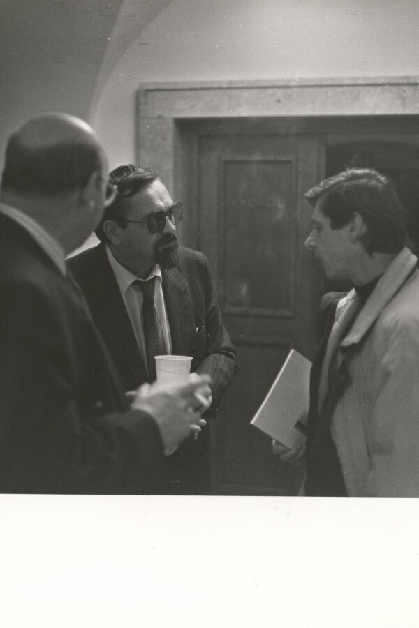 zleva: ?, Karel Moudrý, Jiří Stejskal